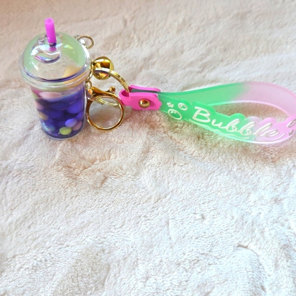 Purple and Pink Keychain/Bag Charm - Picture 2 of 4